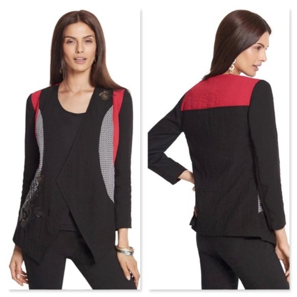 Chico's Jackets & Blazers - Chico's Pieced Artisan Jacket